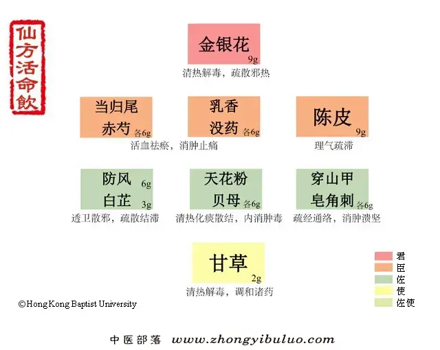 仙方活命饮
